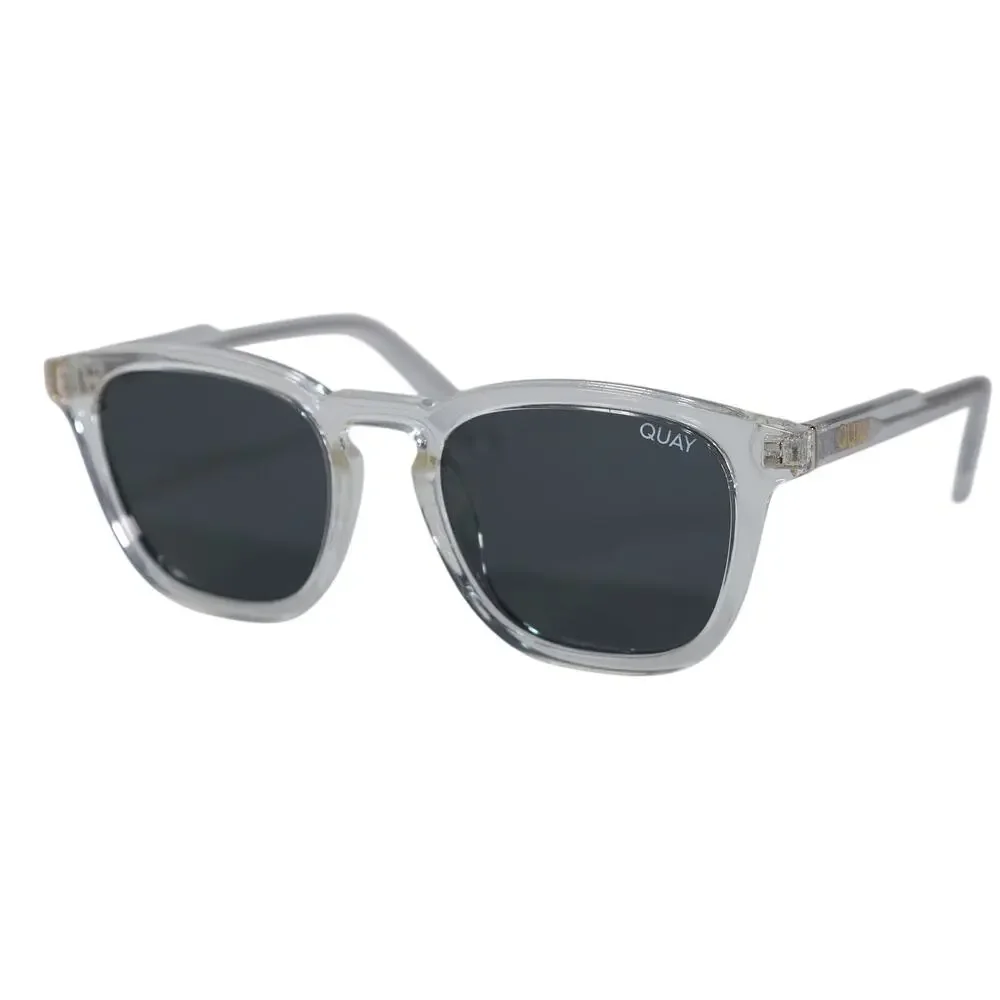 Quay Australia JACKPOT Round Sunglasses - Clear / Smoke - NWT - Picture 3 of 10
